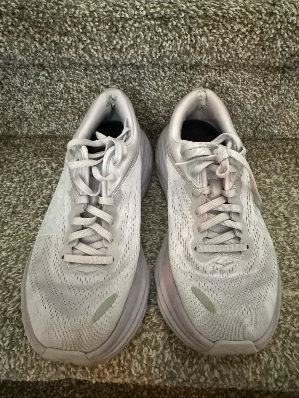Hoka White Women's Athletic Running Shoes